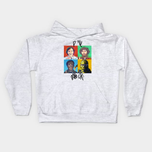 Is Paul Dano OK? (black writing) Kids Hoodie by Is Paul Dano OK?